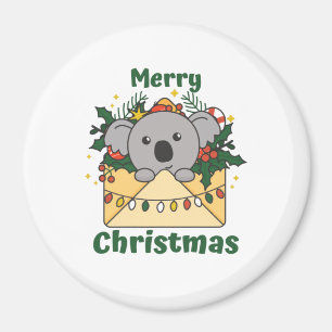 Imán Navidades de Koala Letra Animales De Invierno Koal