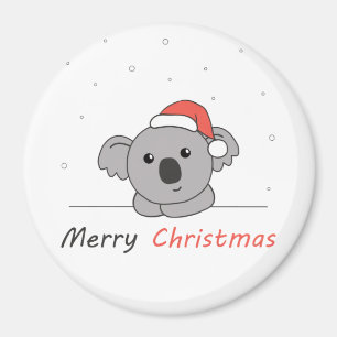 Imán Navidades de Koala Nieve Animales De Invierno Koal