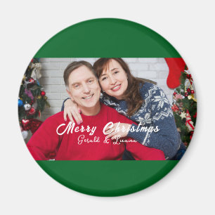 Imán Navidades de la energía verde foto de pareja simpl