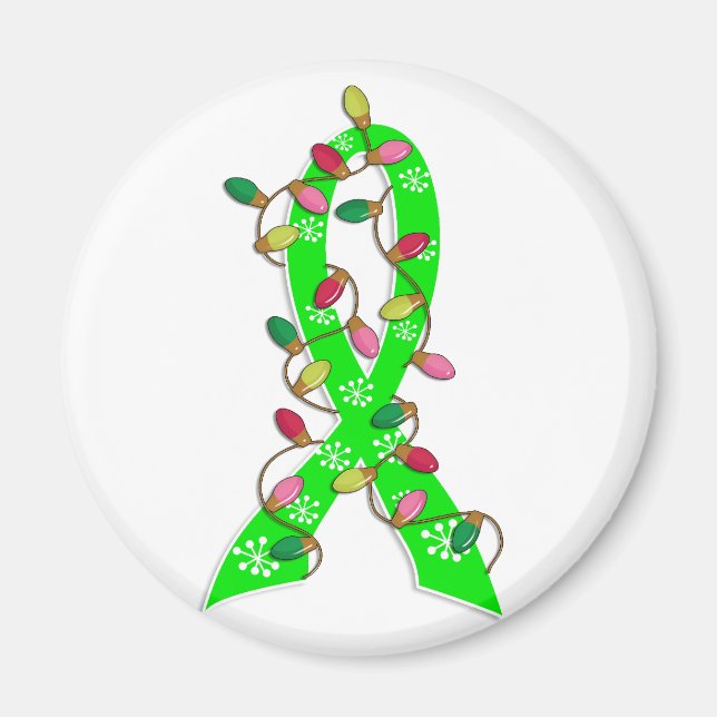 Imán Navidades de la enfermedad de Lyme iluminan la cin (Frente)