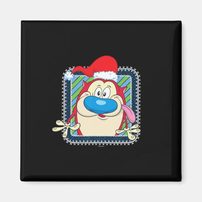 Imán Navidades De La Festividad De Ren Y Stimpy (Frente)