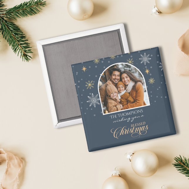 Imán Navidades de la marina fotográfica de invierno mod (Subido por el creador)