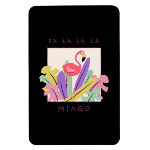 Imán Navidades de La Mingo Falala Snow Flamingo
