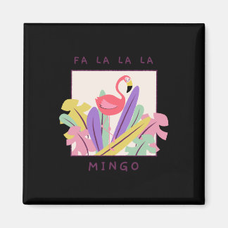 Imán Navidades de La Mingo Falala Snow Flamingo