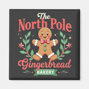 Imán Navidades de la panadería Gingerbread del Polo Nor