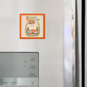 Imán Navidades de la revista de bolsillo Vintage