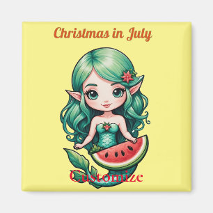 Imán Navidades de la Sirenita de Julio Thunder_Cove