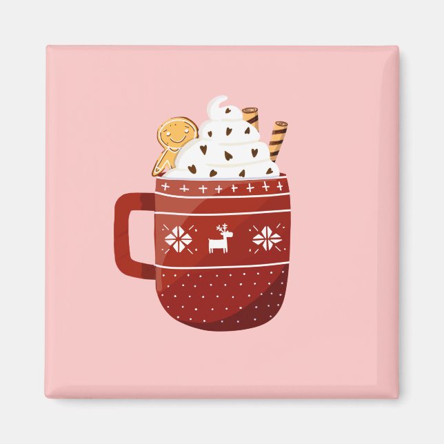 Imán Navidades de la Tradicional Cuta Bervarge Hot Coco (Frente)