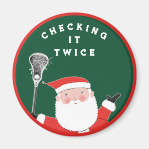Imán Navidades de Lacrosse Stocking Stuffer