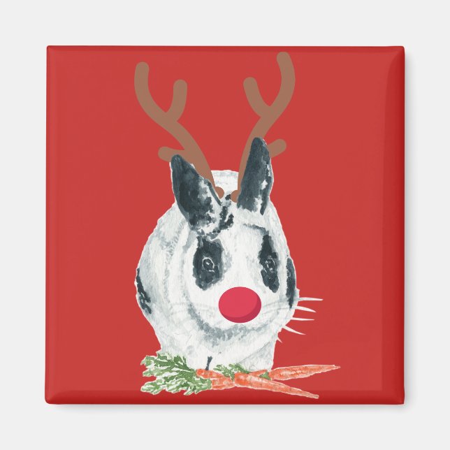 Imán Navidades de Marlon Bundo Rudolph Magnet (Frente)
