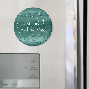 Imán Navidades de mármol verde esmeralda