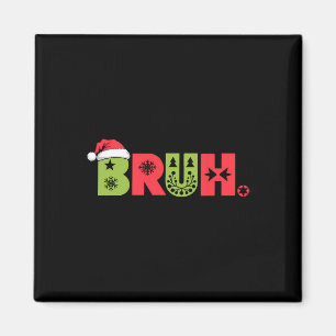 Imán Navidades de Merry Bruh en pareja con Pajama Santa