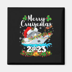 Imán Navidades de Merry Cruisemas 2023 Santa Reindeer C