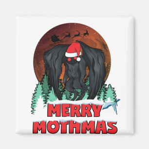Imán Navidades de Mothman, alegres mariposa de la polil
