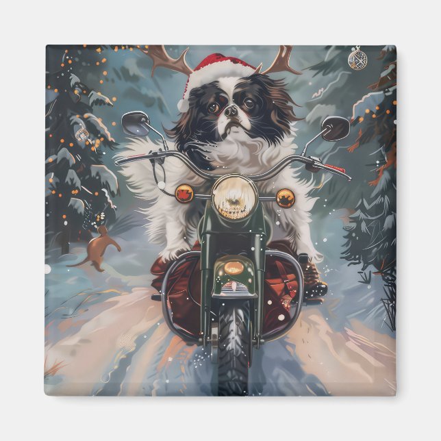 Imán Navidades de motocicletas de ciclismo chino chino  (Frente)