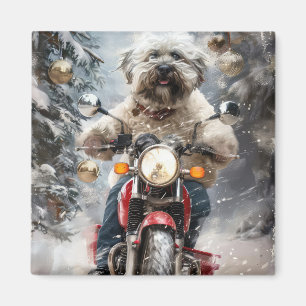 Imán Navidades de motociclismo de perros de La Habana