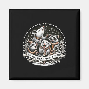 Imán Navidades de Navidades navideños de Opossum en pij