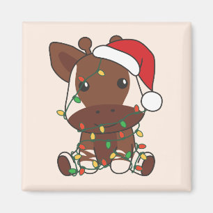 Imán Navidades de Okapi Animales de Invierno Holiday Ok