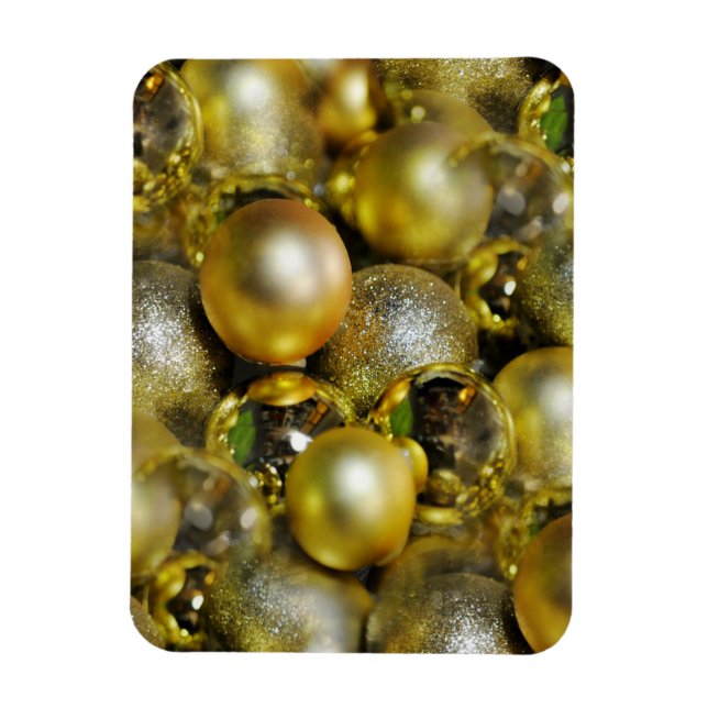Imán Navidades de oro Baubles (Vertical)