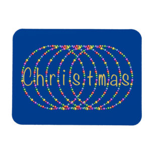 Imán Navidades de oro iluminan diseño en azul