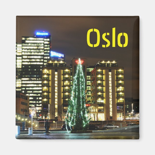 Imán Navidades de Oslo, Noruega (Frente)