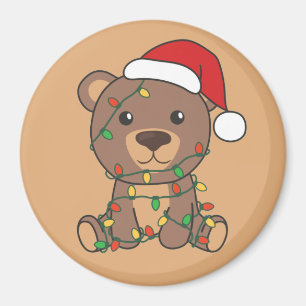Imán Navidades De Oso Animales De Invierno Bears Magnet