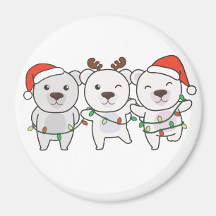 Imán Navidades De Oso Polar Animales Cutan El Oso Polar