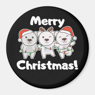 Imán Navidades De Oso Polar Animales Osos Polares Merry
