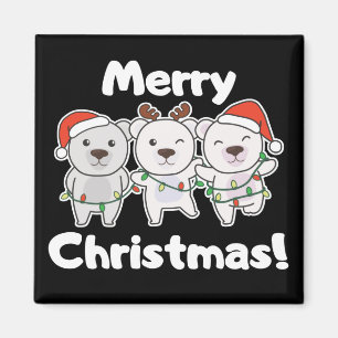 Imán Navidades De Oso Polar Animales Osos Polares Merry