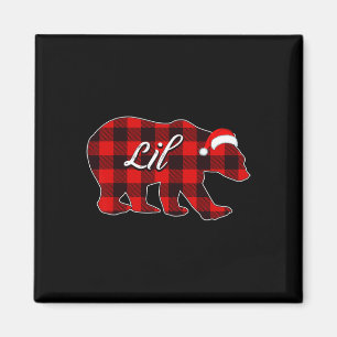 Imán Navidades De Oso Rojo Pajama Bear Family Xm