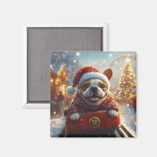 Imán Navidades de Pascua de Perro Bull Terrier