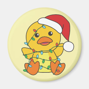 Imán Navidades de pato Animales de invierno pato de vac