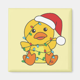 Imán Navidades de pato Animales de invierno pato de vac