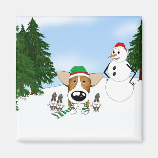 Imán Navidades de Pembroke Welsh Corgi