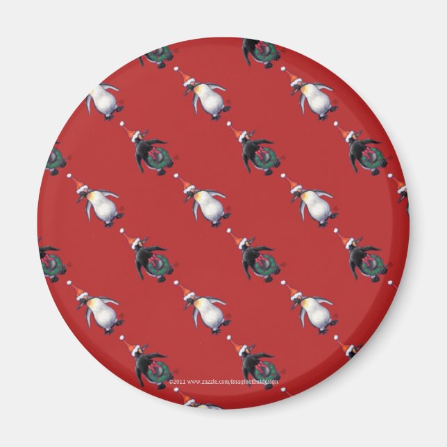 Imán Navidades de Penguin (Frente)