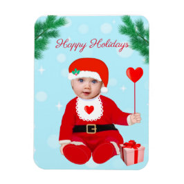 Imán Navidades de personalizable cara de bebé