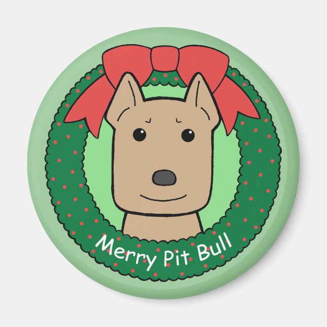 Imán Navidades de Pitbull (Frente)