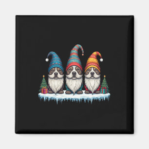 Imán Navidades de Pitbull Gnomies Gnome mujeres hombres