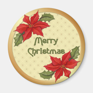 Imán Navidades de Poinsettia