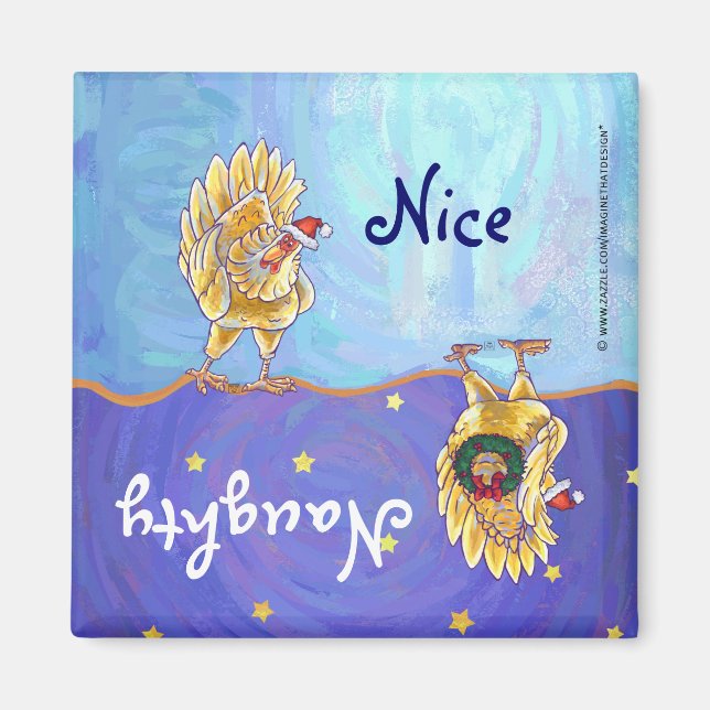 Imán Navidades de pollo (Frente)