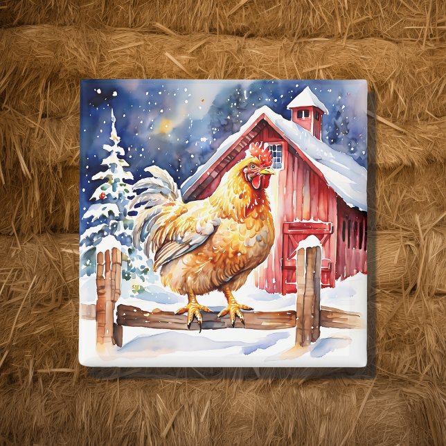 Imán Navidades de pollo festivos (Subido por el creador)