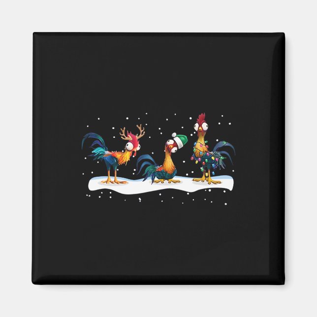 Imán Navidades de pollo Hei Hei - Uni (Frente)