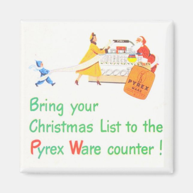 Imán Navidades de Pyrex (Frente)