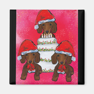 Imán Navidades de Red Doxies