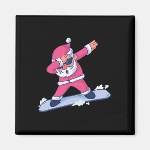 Imán Navidades de regalo de Snowboard divertidos en Sno