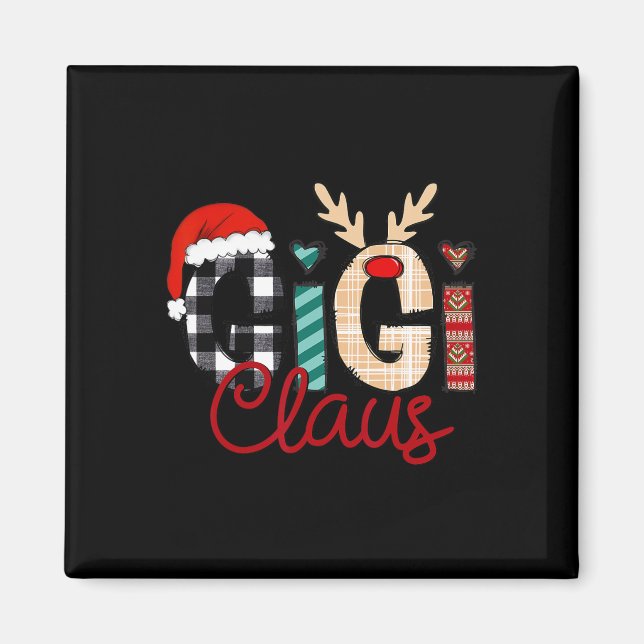 Imán Navidades de renos de Gigi Claus (Frente)