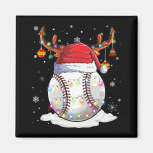 Imán Navidades de renos de Santa Hat Ball