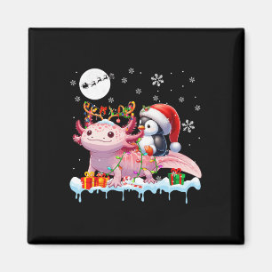 Imán Navidades de renos de Santa Pingüino se montan en 