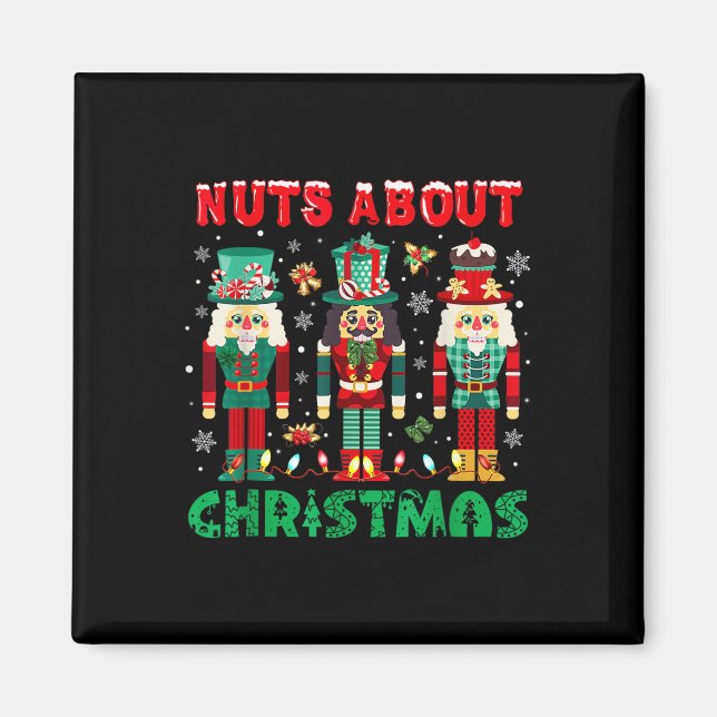 Imán Navidades de Retro Groovy se burlan de los Navidad (Frente)
