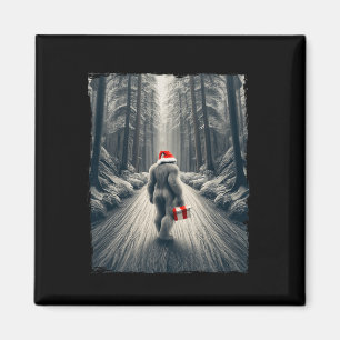 Imán Navidades de Santa Bigfoot Sasquatch Believe